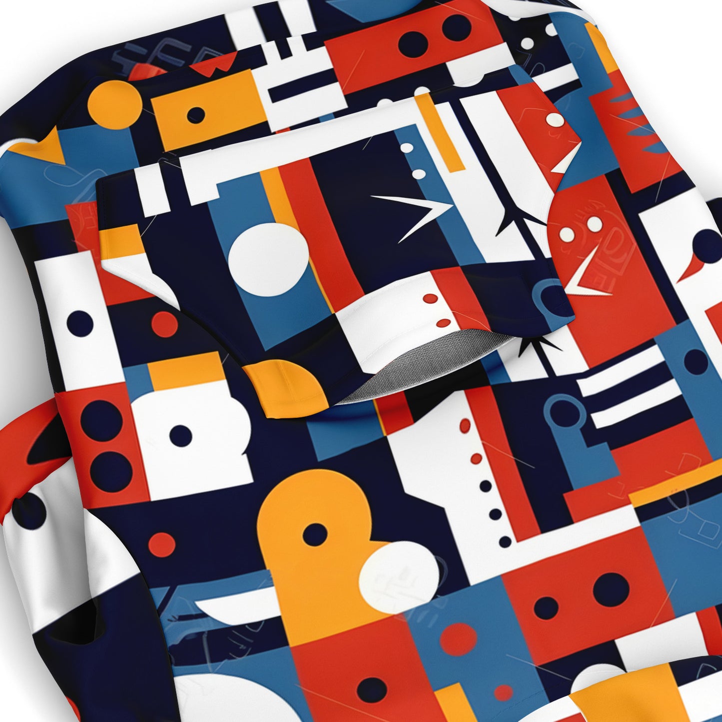 "City Strut" - Abstract Art Pitbull Zip-Up Hoodie for Dogs - Pittie Choy