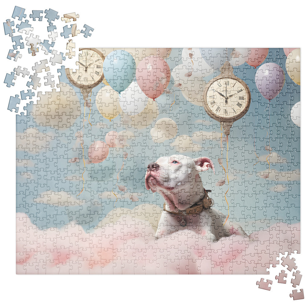Pitbull Jigsaw Puzzle - Timeless Joy - Pittie Choy