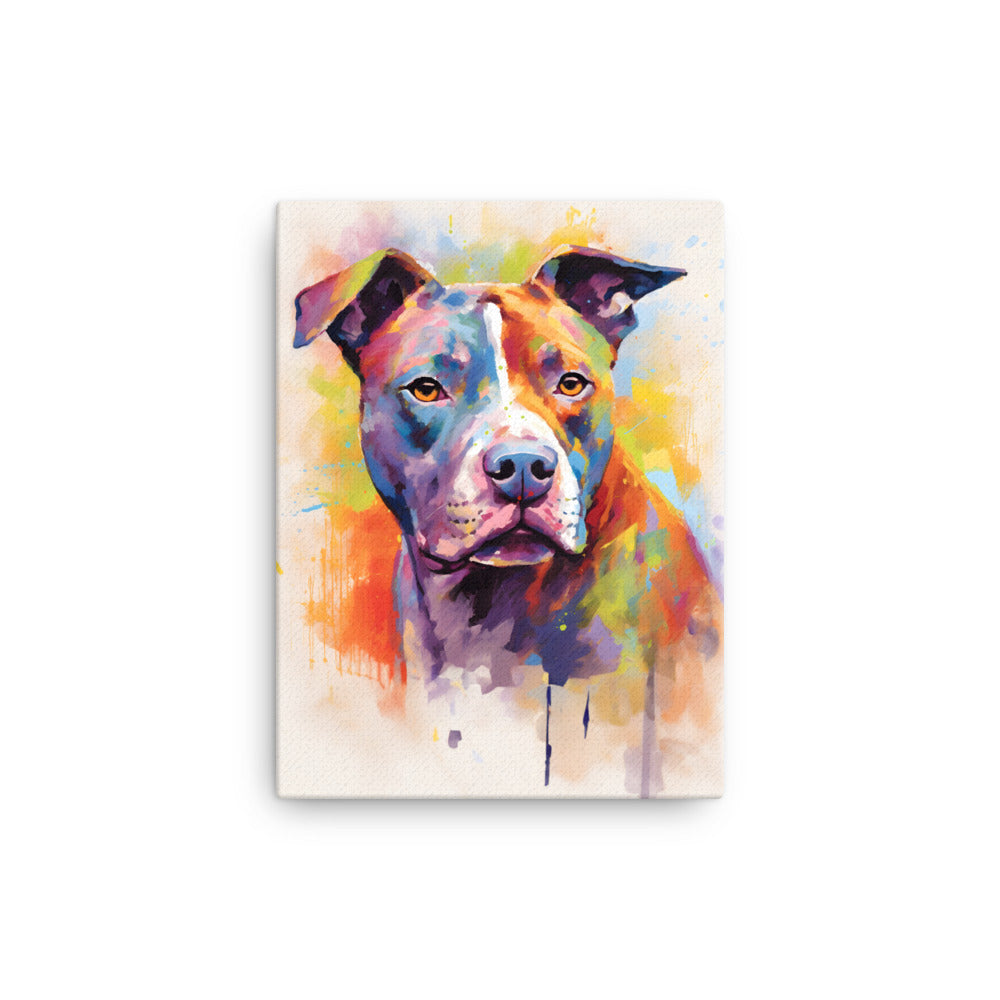 "Essence of Elegance" Pitbull Canvas Art Print - Pittie Choy