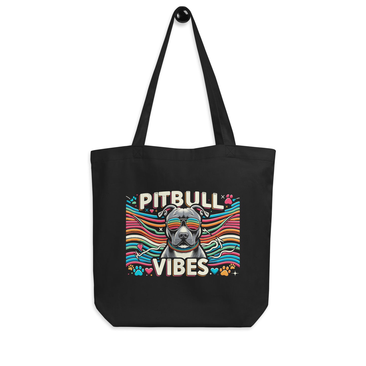 "Pitbull Vibes" Groovy Tote Bag - Pittie Choy