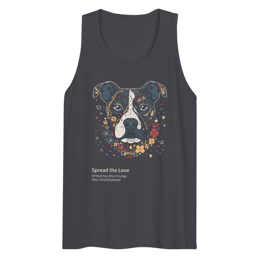 "Spread The Love" Men's Tank Top - Pittie Choy