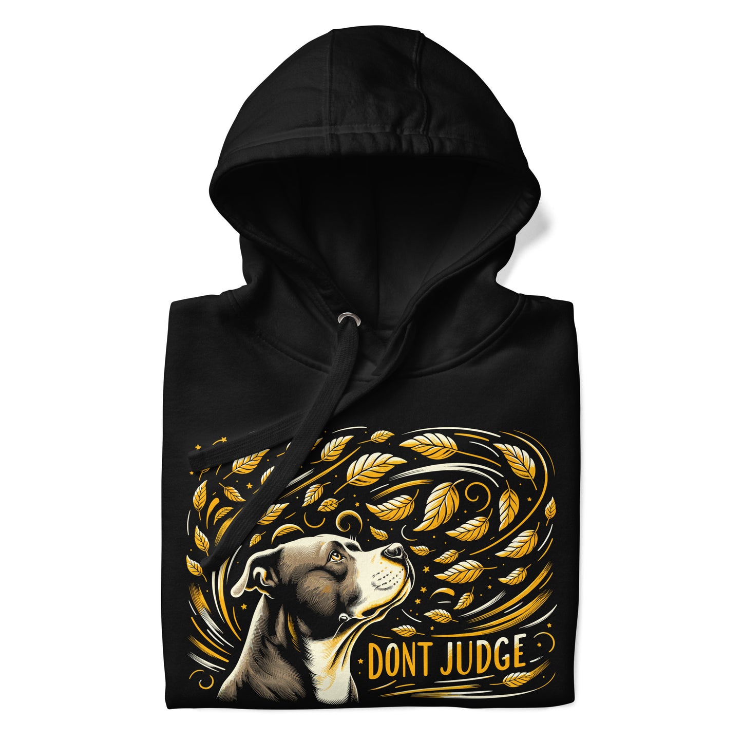 "Golden Whirlwind" - Don't Judge Pitbull Hoodie - Pittie Choy