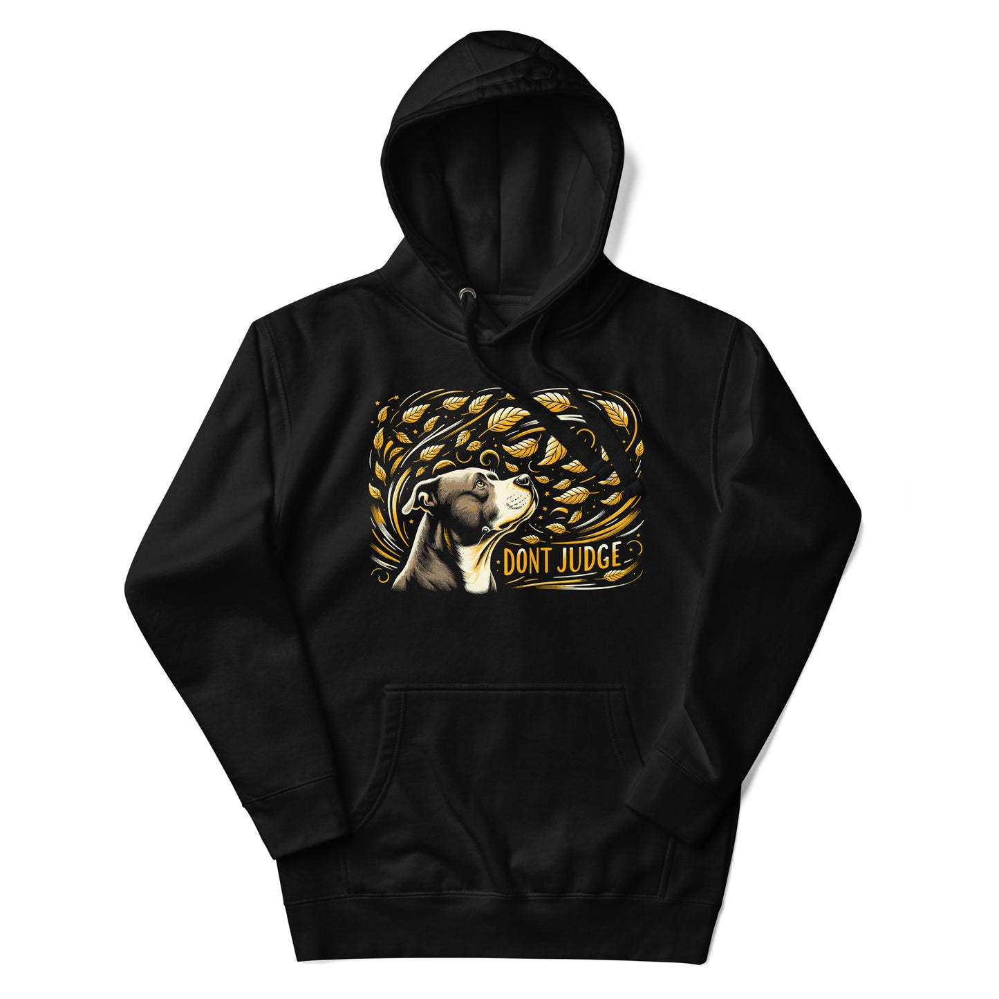 "Golden Whirlwind" - Don't Judge Pitbull Hoodie - Pittie Choy