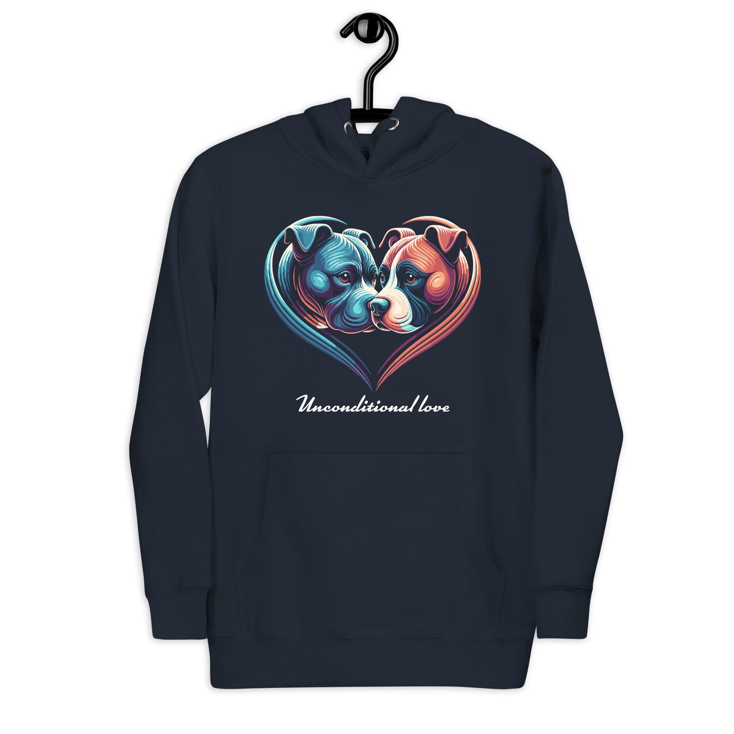 "Unconditional Love" Pitbull Hoodie - Pittie Choy