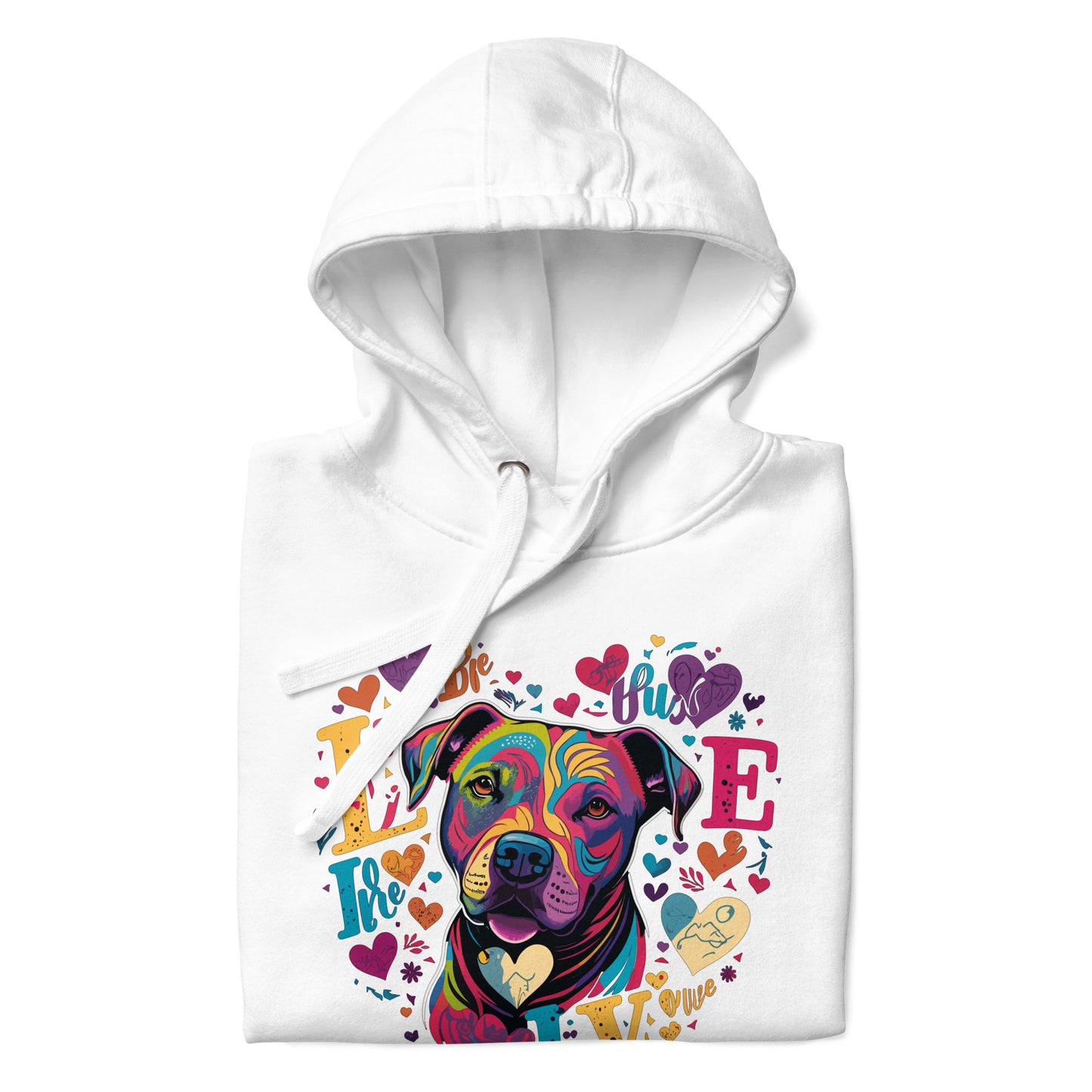 Women's Pitbull Heart Love Hoodie - Pittie Choy