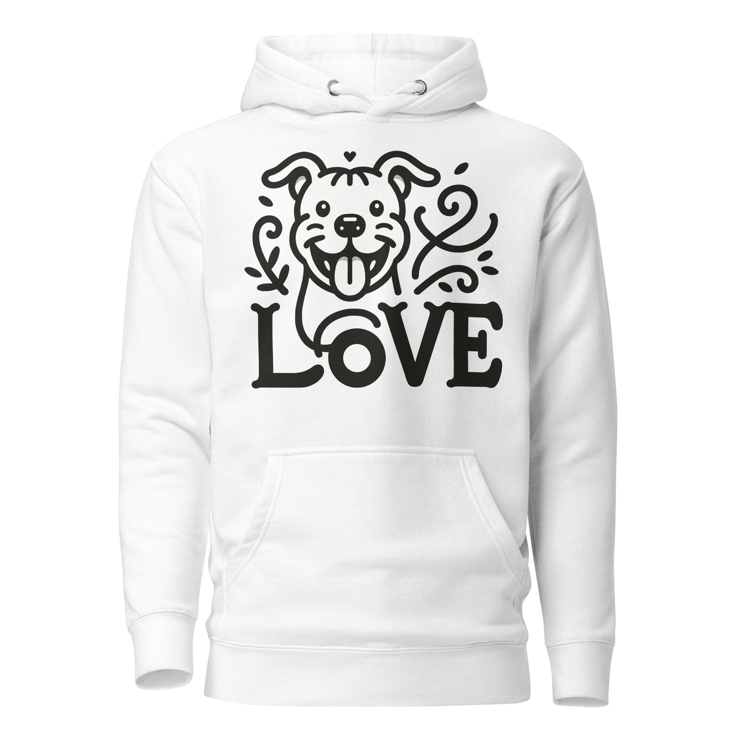 "Paws & Love" - Classic Pitbull Love Unisex Hoodie - Pittie Choy
