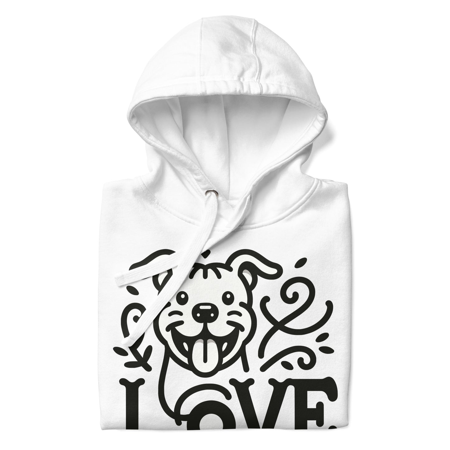 "Paws & Love" - Classic Pitbull Love Unisex Hoodie - Pittie Choy