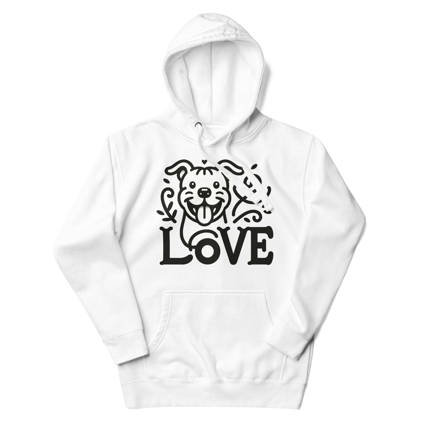 "Paws & Love" - Classic Pitbull Love Unisex Hoodie - Pittie Choy
