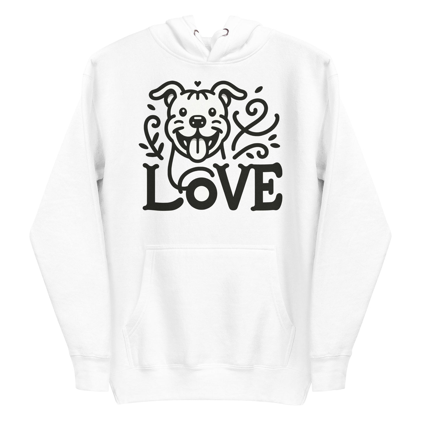 "Paws & Love" - Classic Pitbull Love Unisex Hoodie - Pittie Choy