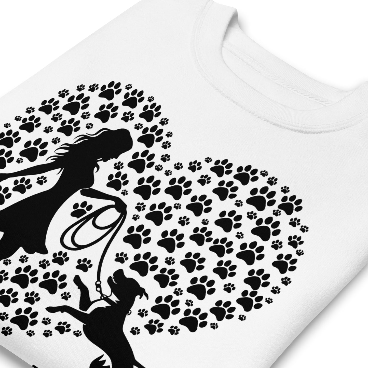 "Paws & Hearts" - Pitbull Mom Premium Sweatshirt - Pittie Choy