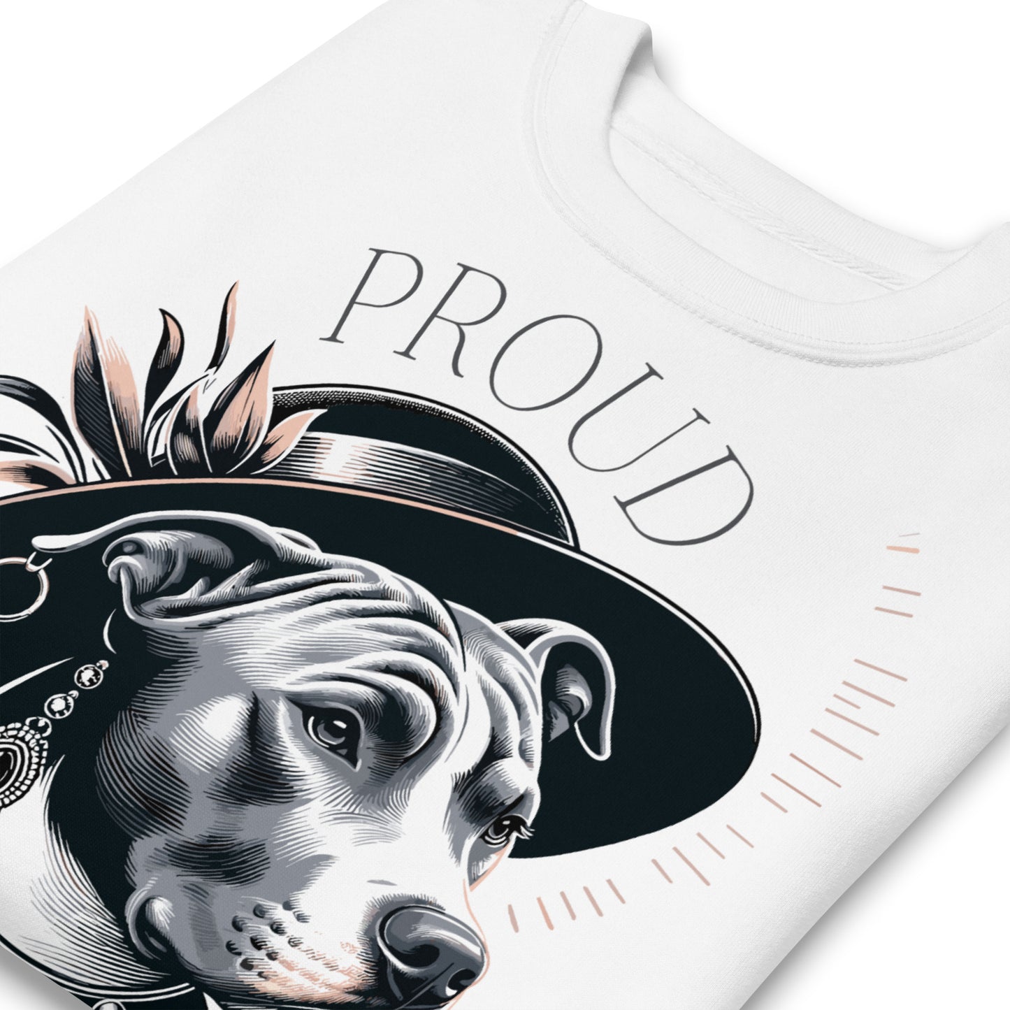 Proud Pitbull Mom - Chic & Statement-Making Sweatshirt - Pittie Choy