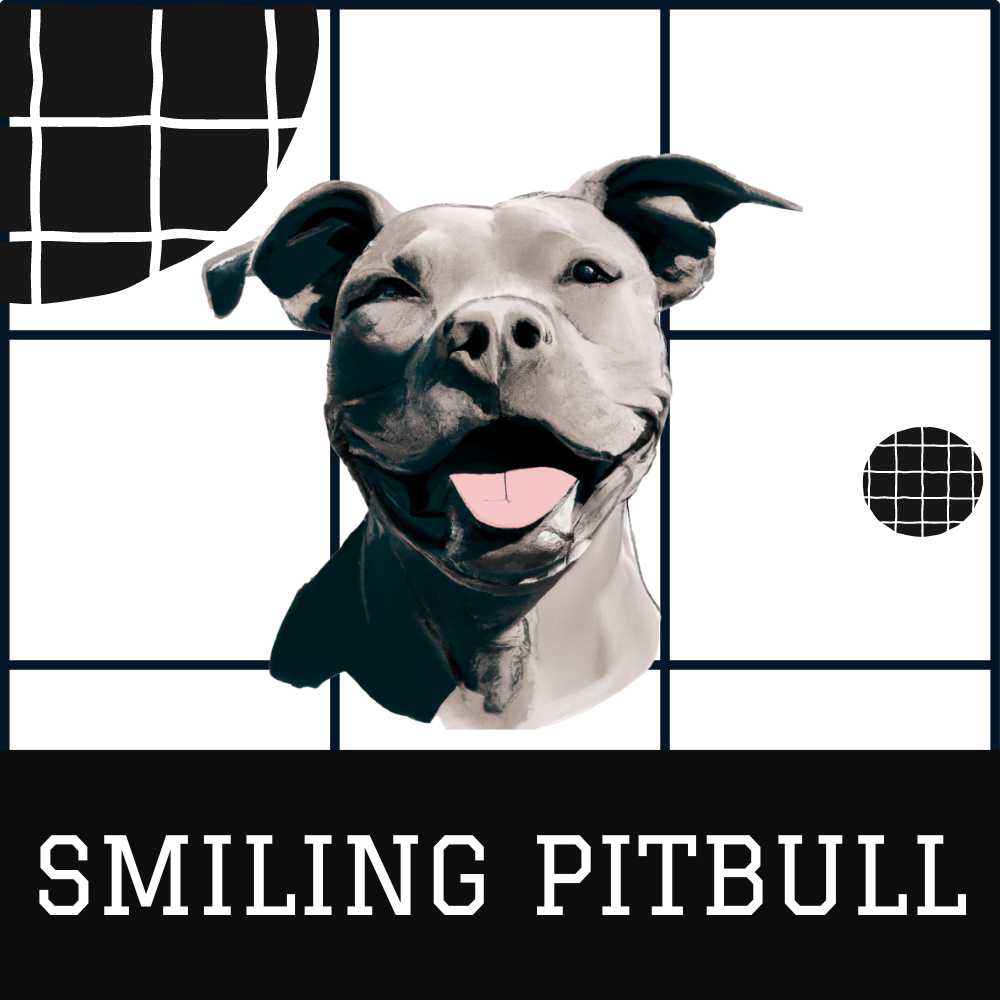 smiling pitbull. pitbull smile with a pinky Tongue. smiling pitbull cover collection -Pittie Choy