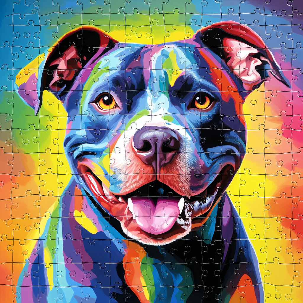 Pitbull Lover I Dog Lover I Pitbull Jigsaw Puzzle