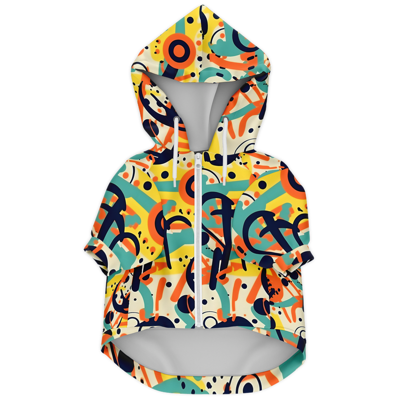 "Urban Paws" - Fashion Pitbull Zip-Up Hoodie for Dogs