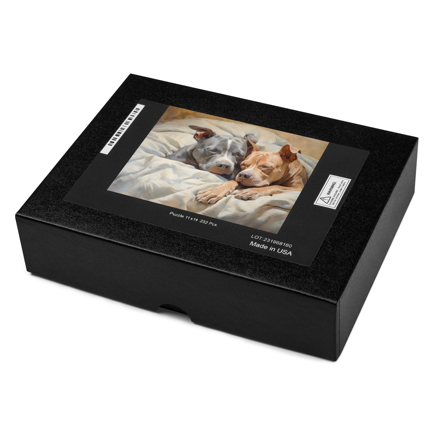 Peaceful Pitbulls Puzzle - Relaxing Jigsaw for Dog Lovers - Pittie Choy