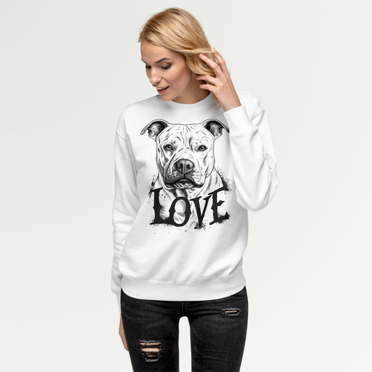 "Pure Affection" - Pitbull Love Premium Sweatshirt - Pittie Choy