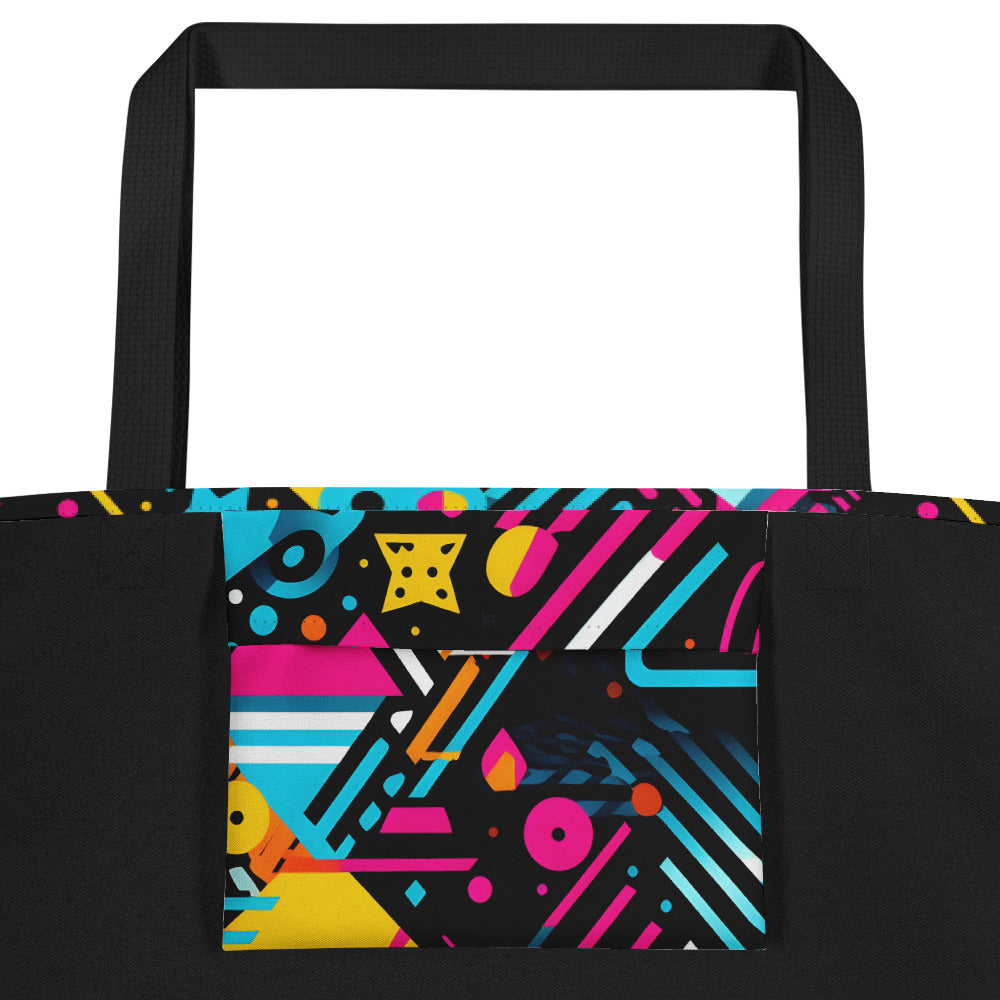 Pitbull Large Tote Bag - "Pawsitively Powerful" - Pittie Choy