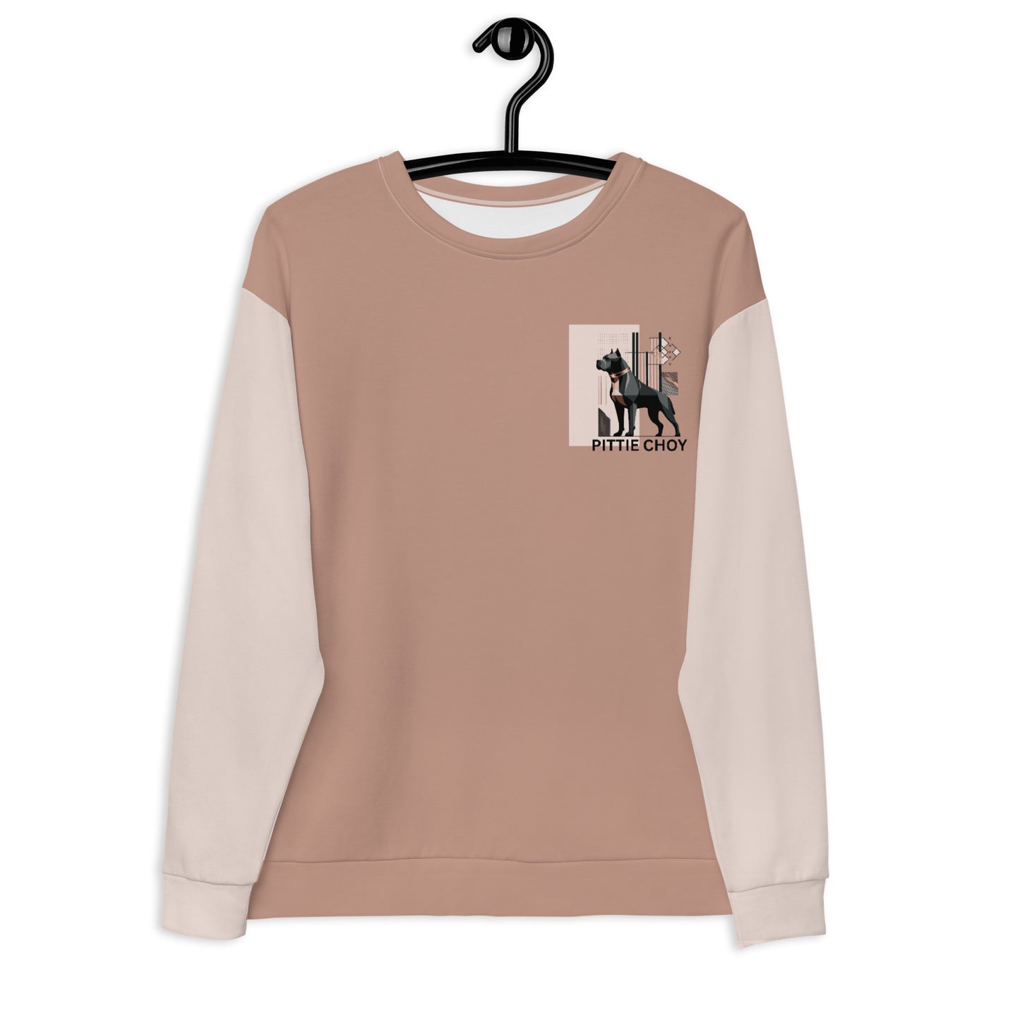 "Elegance Unleashed" - Women's "DON'T JUDGE" Pit Bull Sweatshirt - Pittie Choy