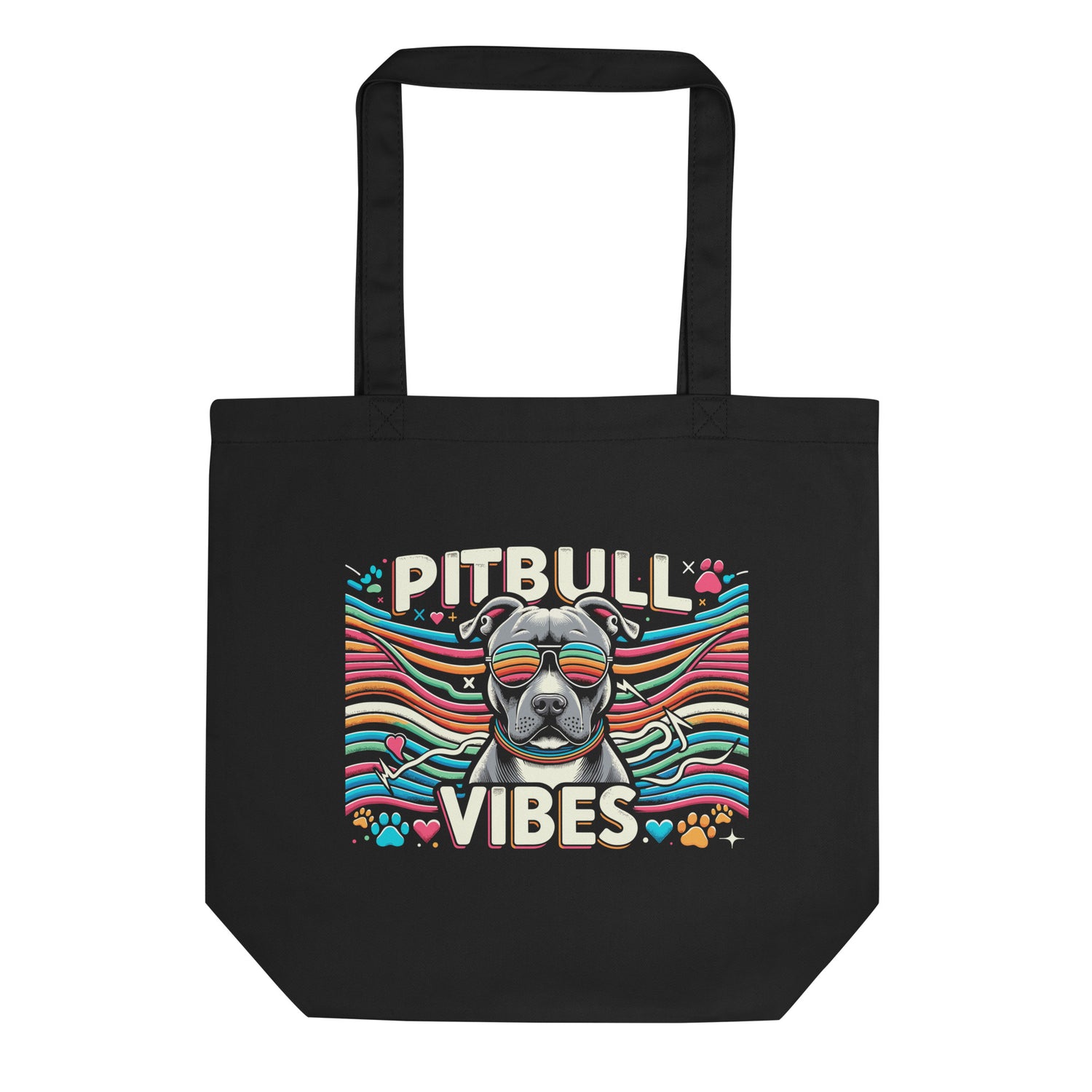"Pitbull Vibes" Groovy Tote Bag - Pittie Choy