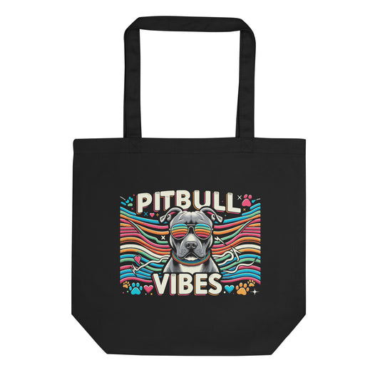 "Pitbull Vibes" Groovy Tote Bag - Pittie Choy