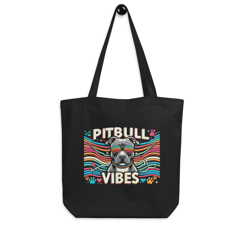 "Pitbull Vibes" Groovy Tote Bag