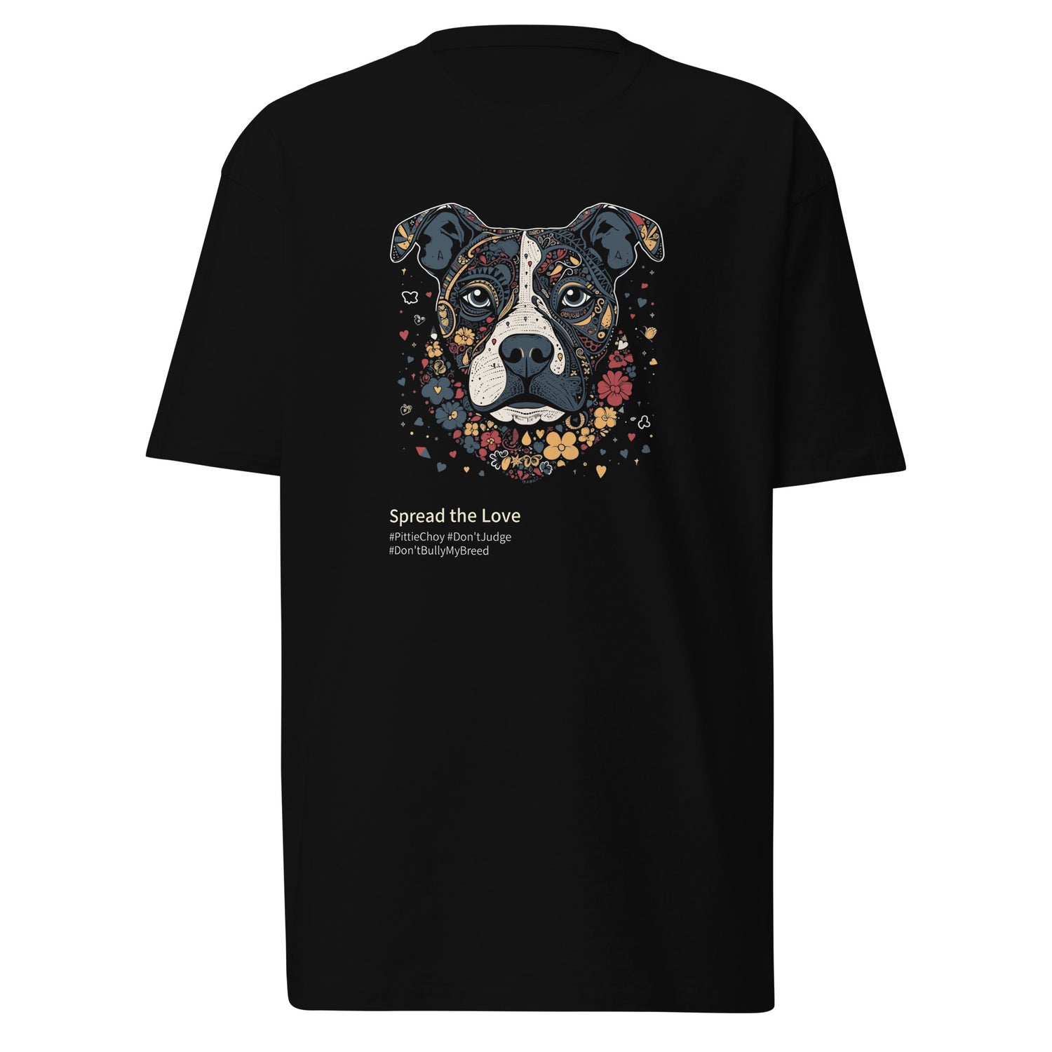Spread The Love - Men's T-shirt: Stand Up for Pitbulls and Promote Positivity - Pittie Choy