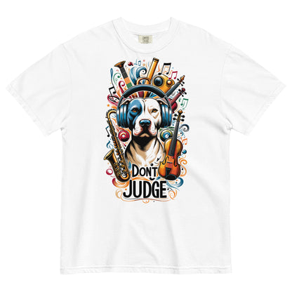 Don't Judge Musical Pitbull Unisex T-Shirt - Pittie Choy