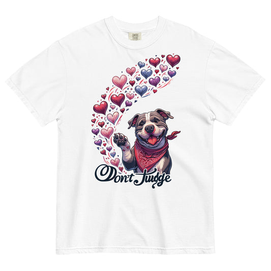 "Don't Judge" Heartfelt Embrace Women's T-Shirt - Pittie Choy