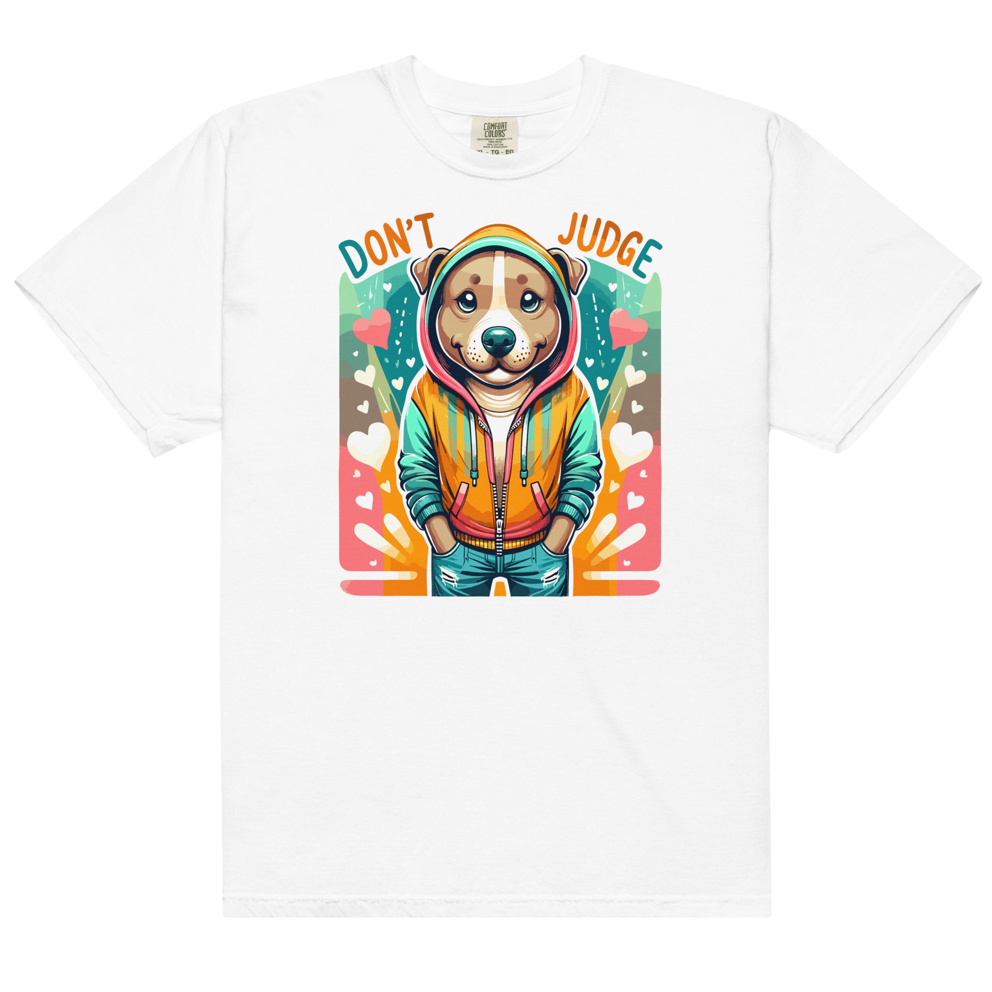 "Don't Judge" Pitbull Mom Relaxed Fit Women's T-Shirt - Pittie Choy