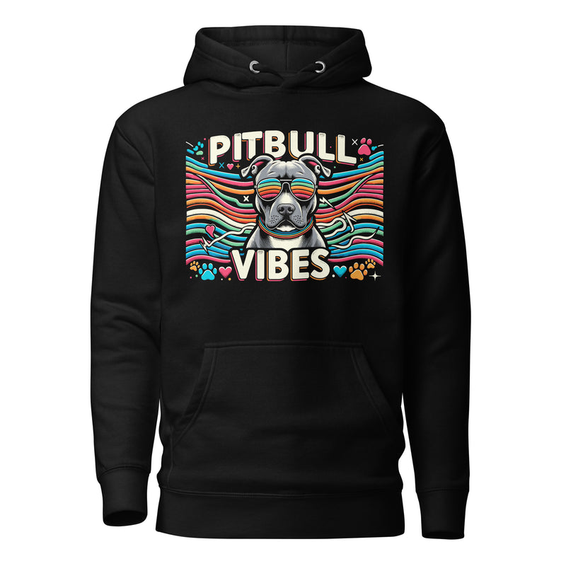 "Pitbull Vibes" Groovy Unisex Hoodie
