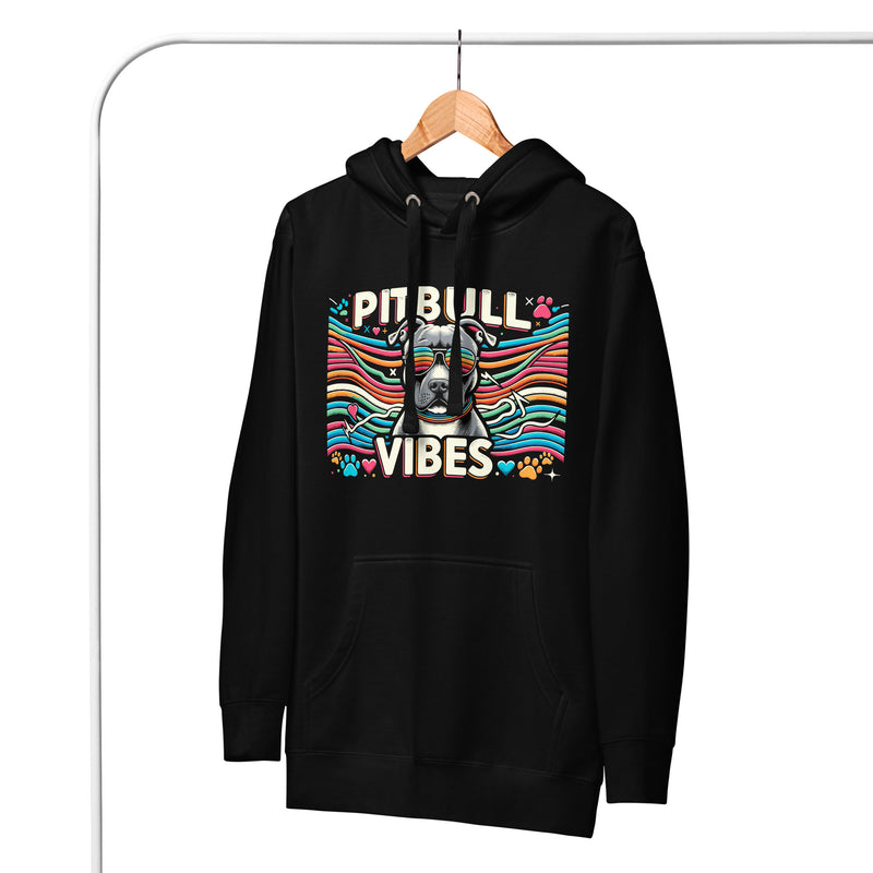 "Pitbull Vibes" Groovy Unisex Hoodie