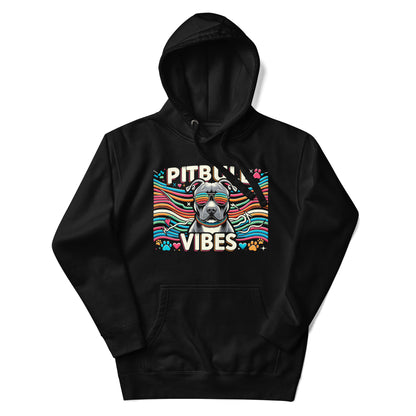 "Pitbull Vibes" Groovy Unisex Hoodie - Pittie Choy