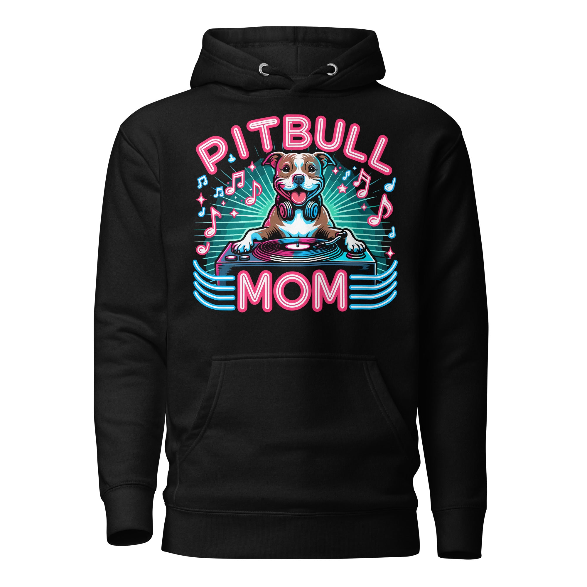 Groove Paws Neon Pitbull Mom Hoodie