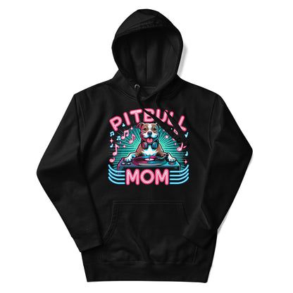 "Groove Paws" - Neon Pitbull Mom Hoodie - Pittie Choy