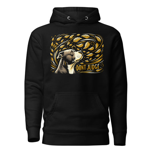 "Golden Whirlwind" - Don't Judge Pitbull Hoodie - Pittie Choy