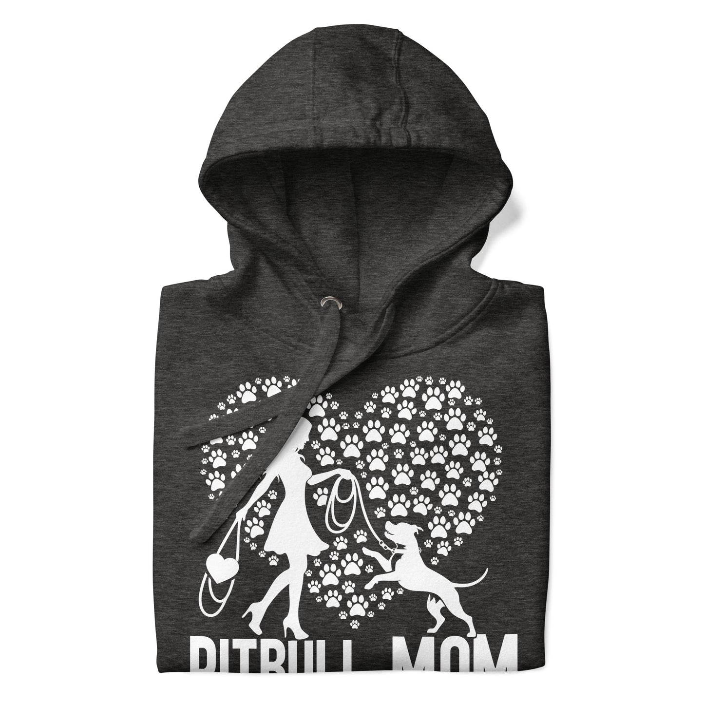 "Paws & Hearts" - Pitbull Mom Hoodie - Pittie Choy