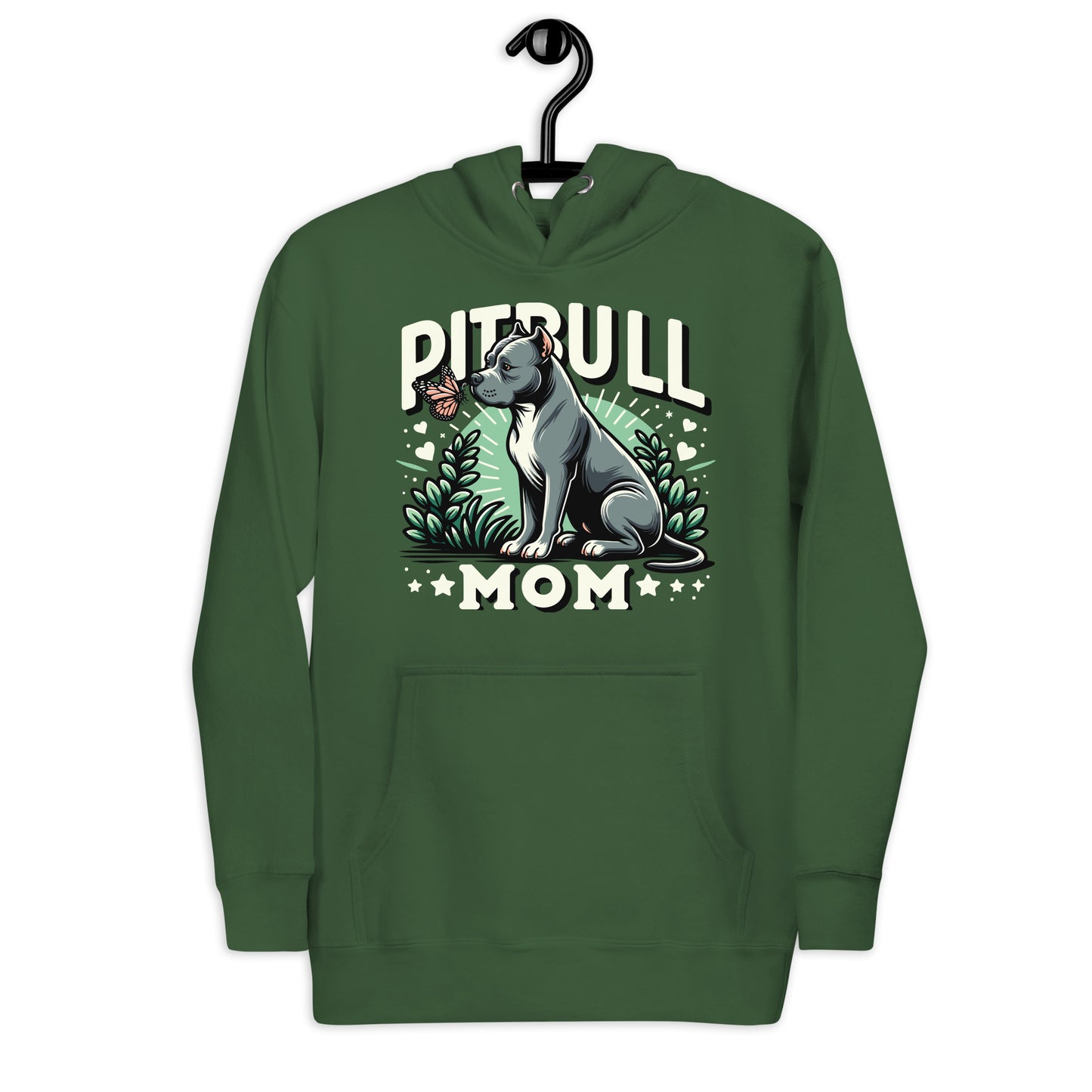Pitbull Mom Nature-Inspired Hoodie - Pittie Choy