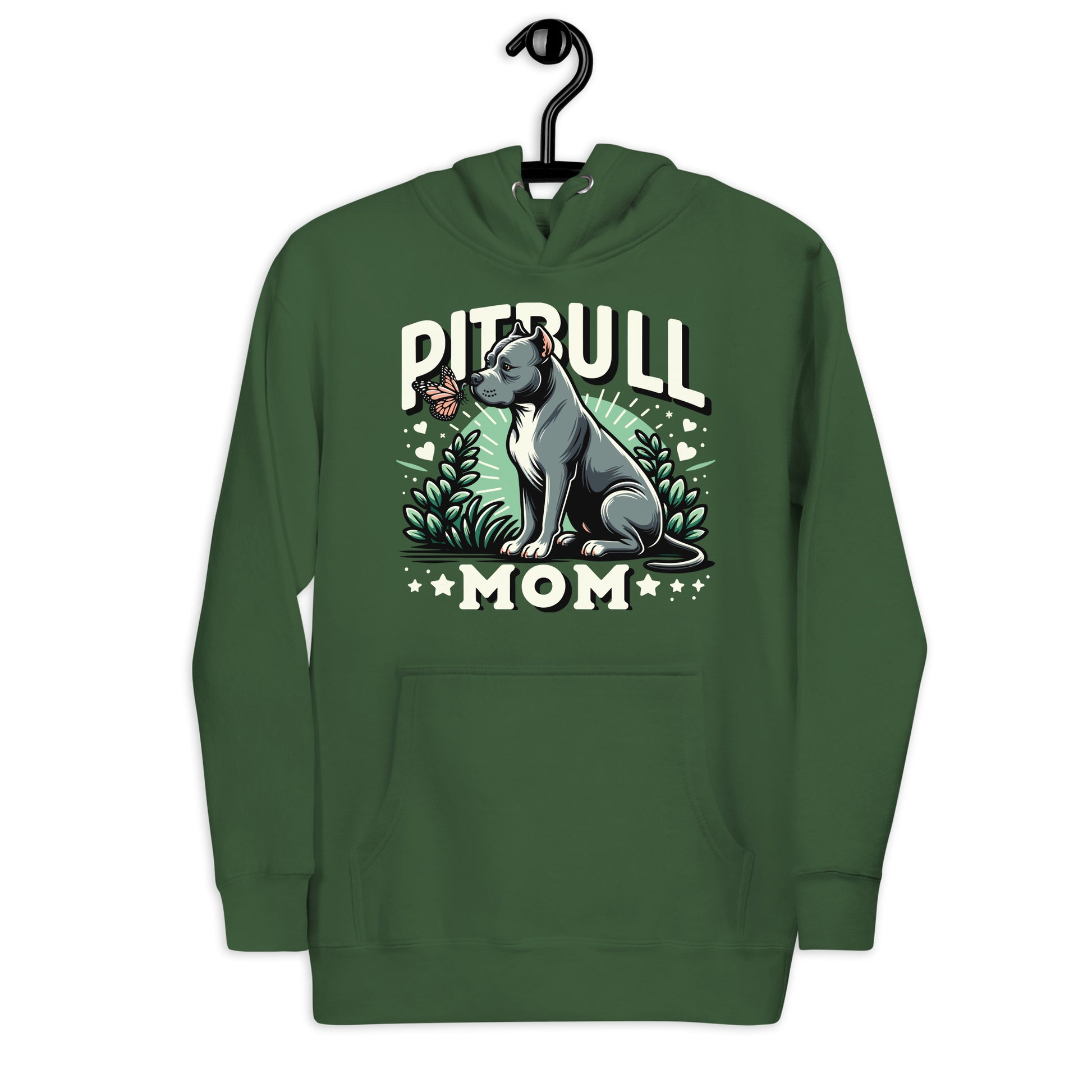 Pitbull Mom Nature-Inspired Hoodie - Pittie Choy
