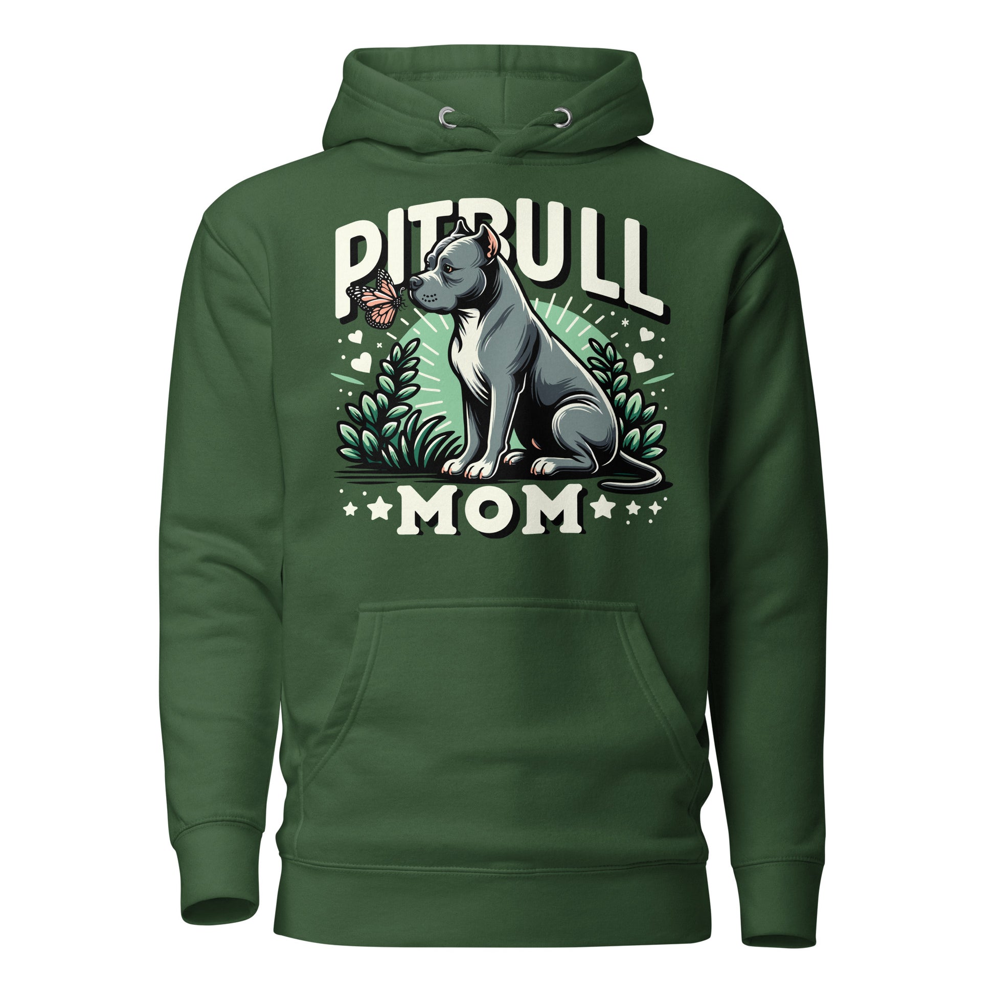 Pitbull Mom Nature-Inspired Hoodie - Pittie Choy