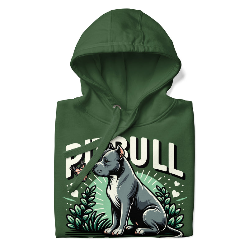 Pitbull Mom Nature-Inspired Hoodie