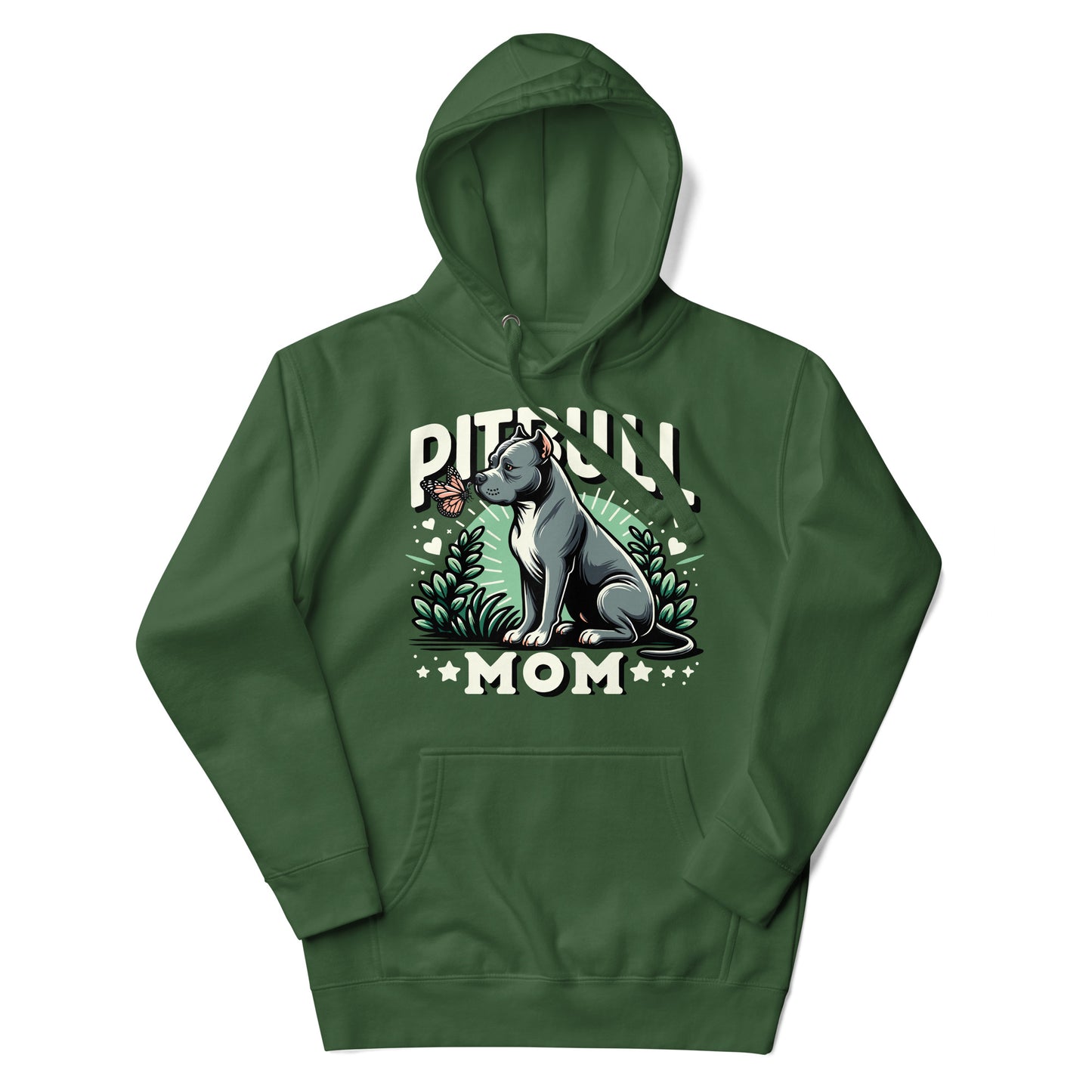 Pitbull Mom Nature-Inspired Hoodie - Pittie Choy
