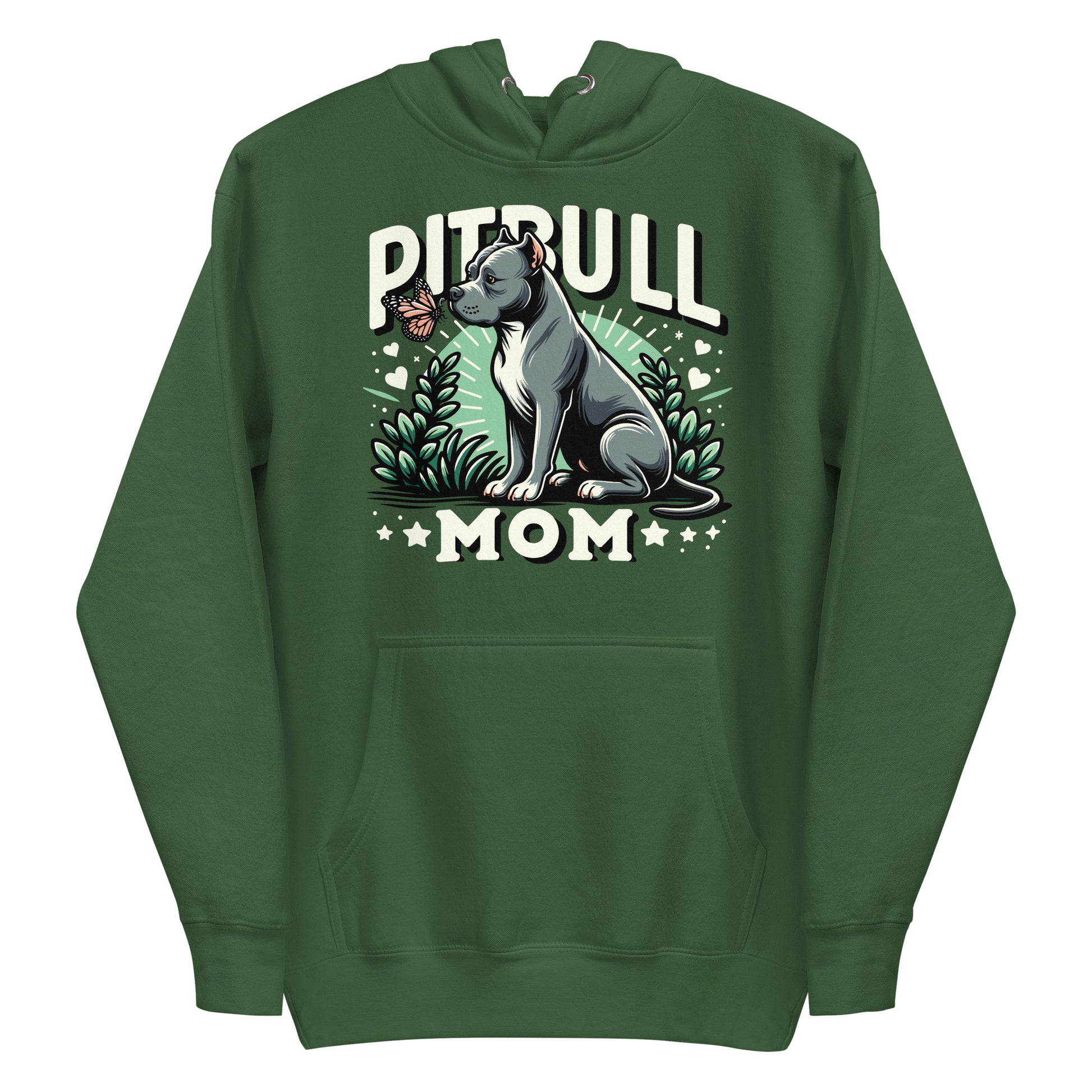 Pitbull Mom Nature-Inspired Hoodie - Pittie Choy
