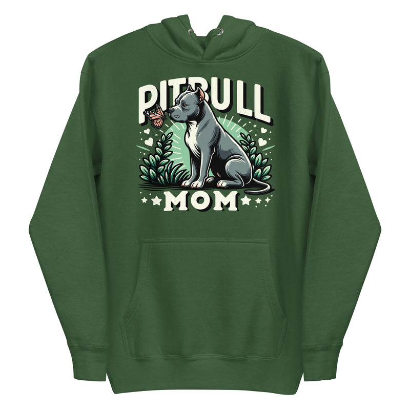 Pitbull Mom Nature-Inspired Hoodie