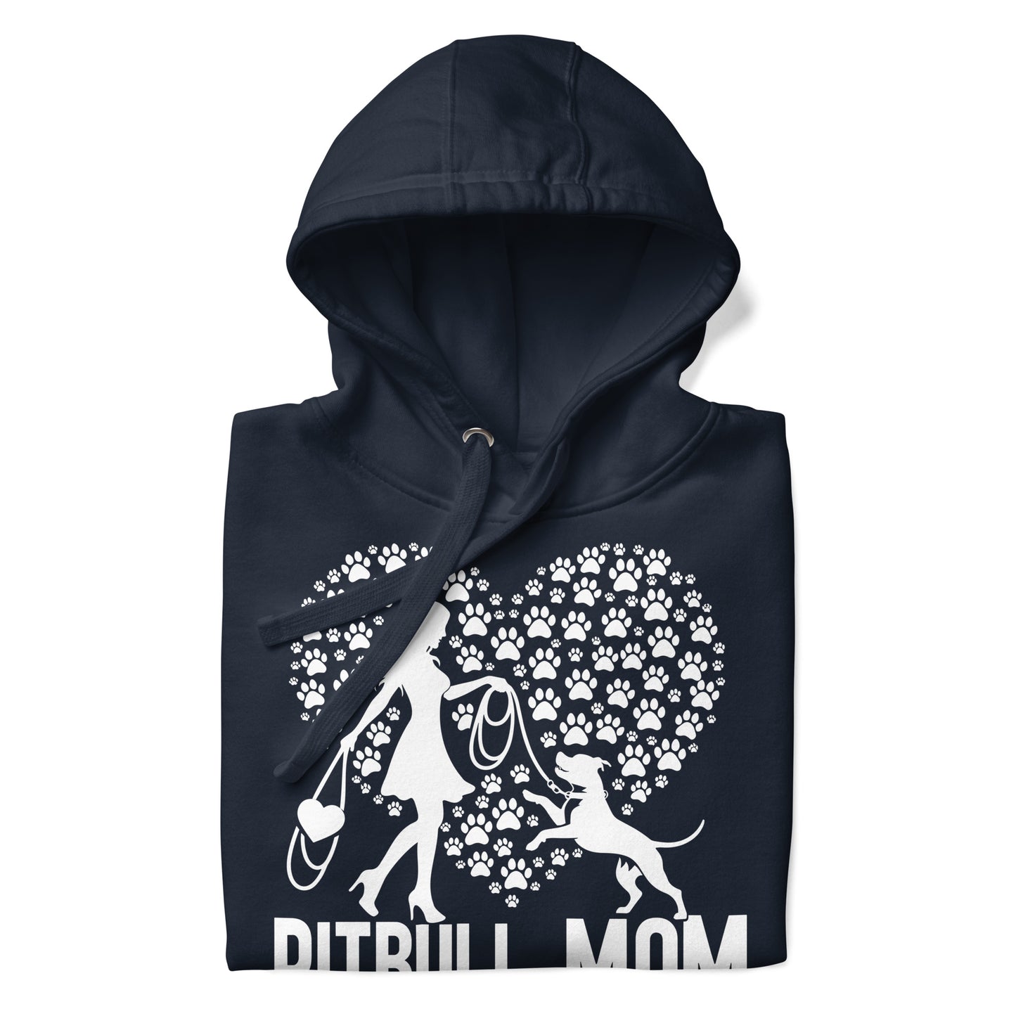 "Paws & Hearts" - Pitbull Mom Hoodie - Pittie Choy