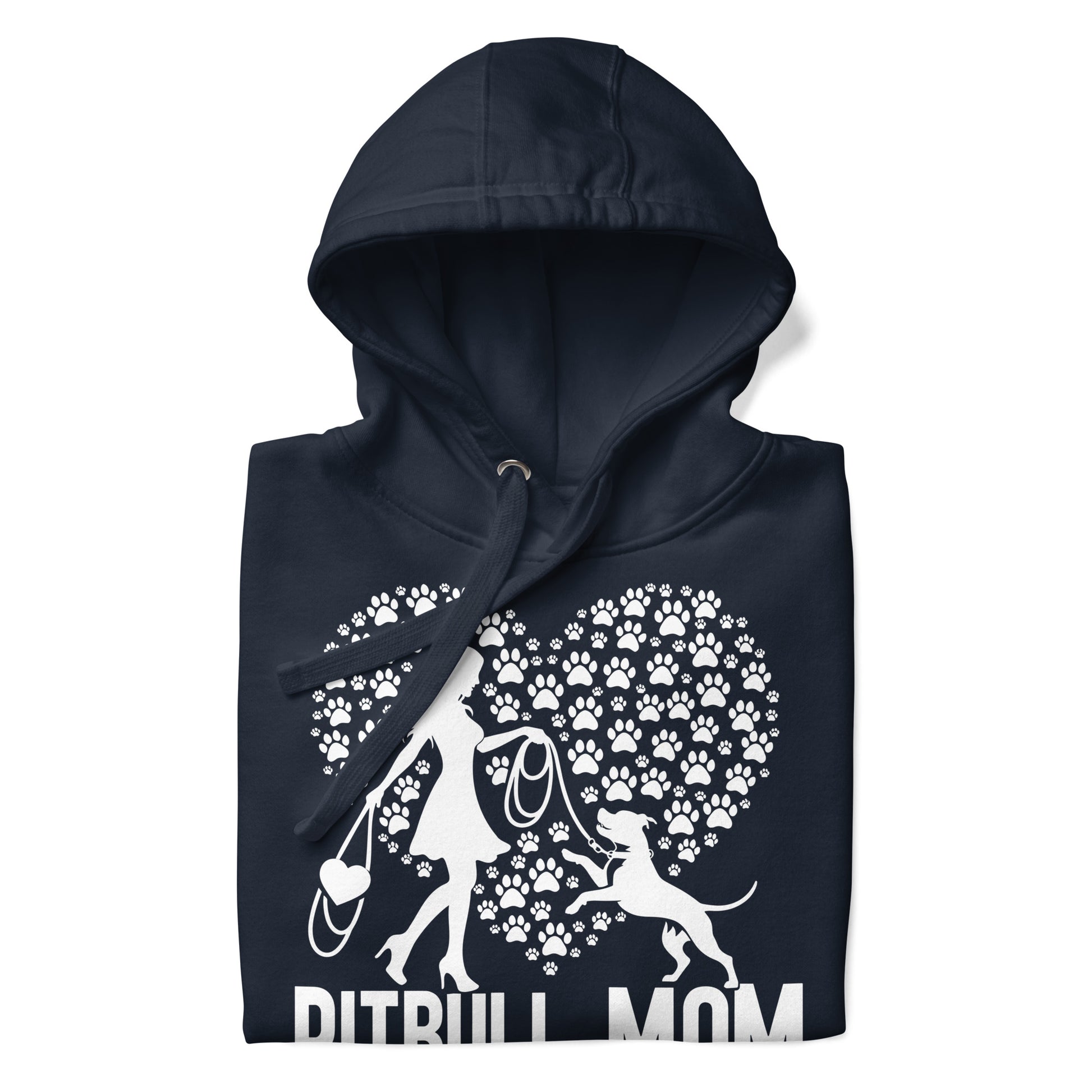 "Paws & Hearts" - Pitbull Mom Hoodie - Pittie Choy