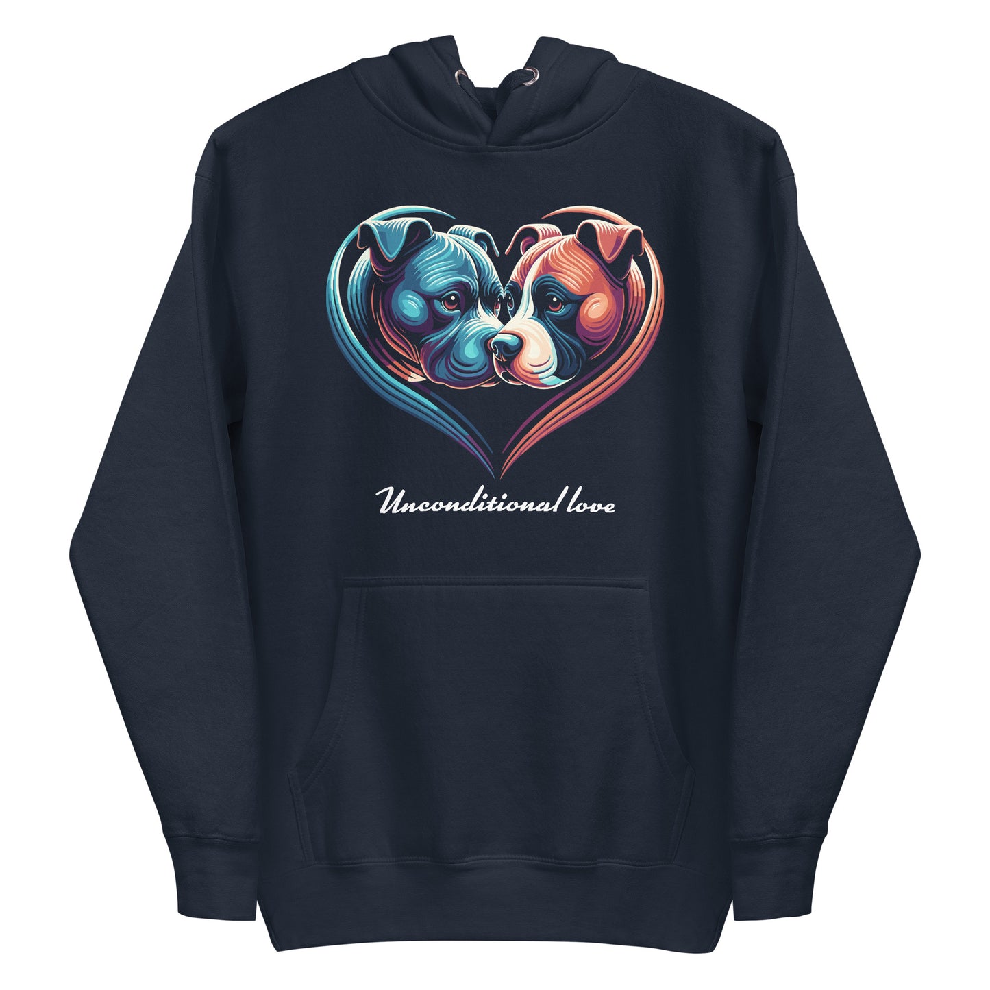 "Unconditional Love" Pitbull Hoodie - Pittie Choy