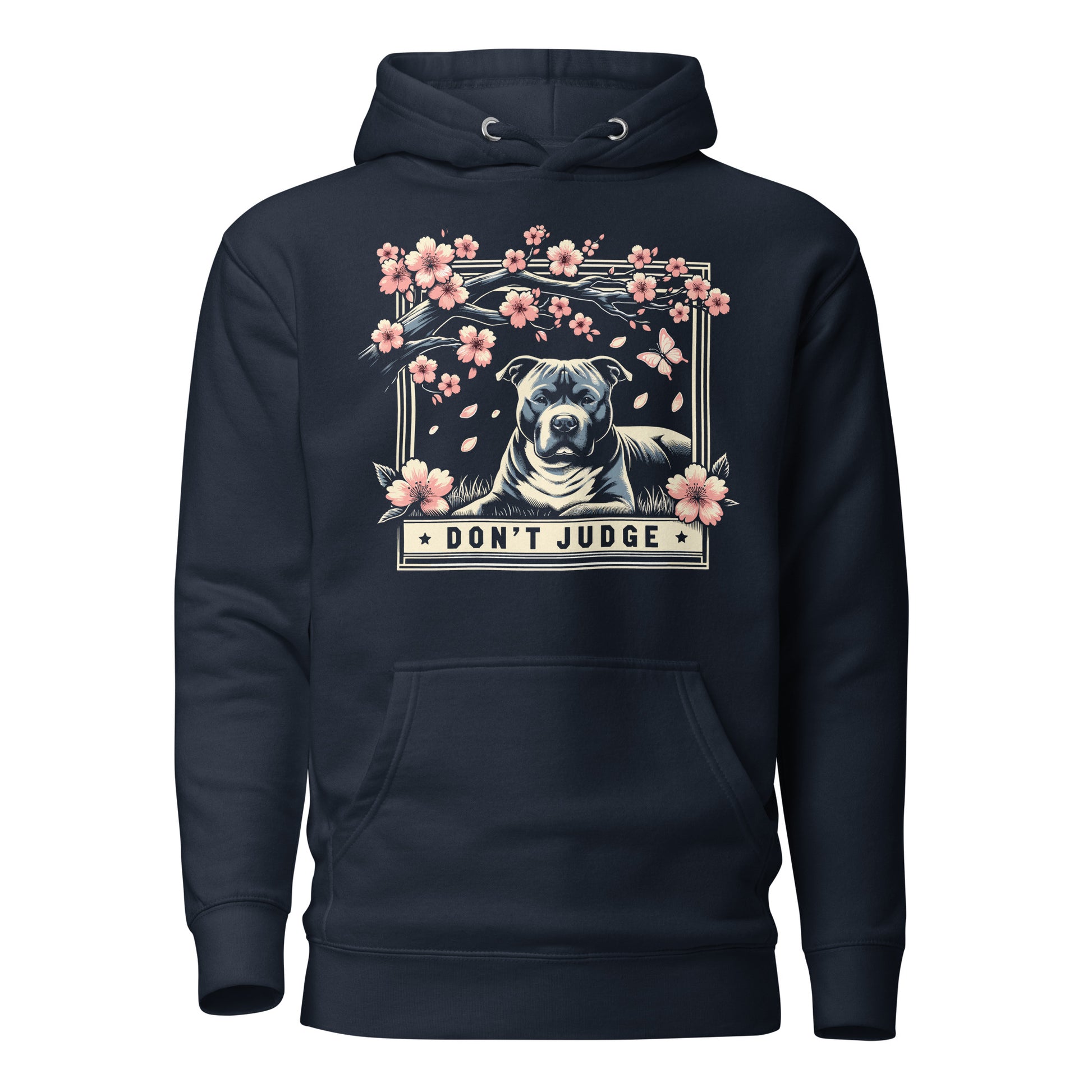 "Cherry Blossom Advocacy" - Don't Judge Pitbull Hoodie - Pittie Choy
