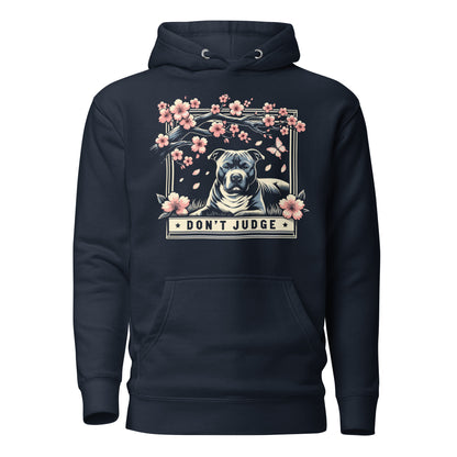 "Cherry Blossom Advocacy" - Don't Judge Pitbull Hoodie - Pittie Choy