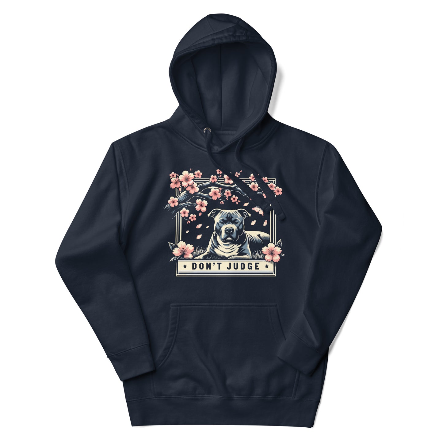 "Cherry Blossom Advocacy" - Don't Judge Pitbull Hoodie - Pittie Choy