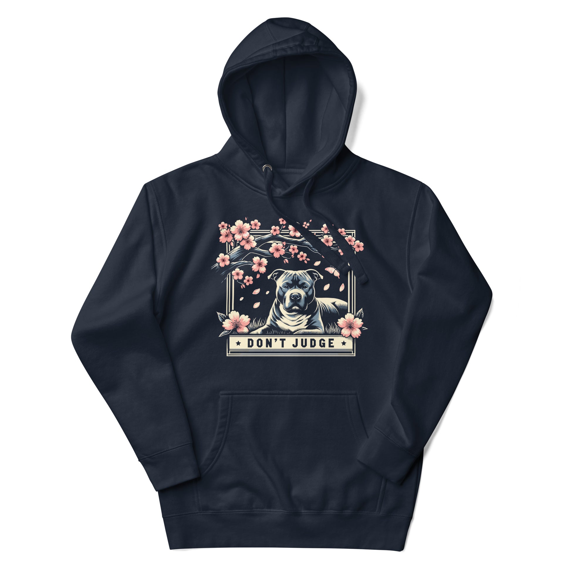 "Cherry Blossom Advocacy" - Don't Judge Pitbull Hoodie - Pittie Choy